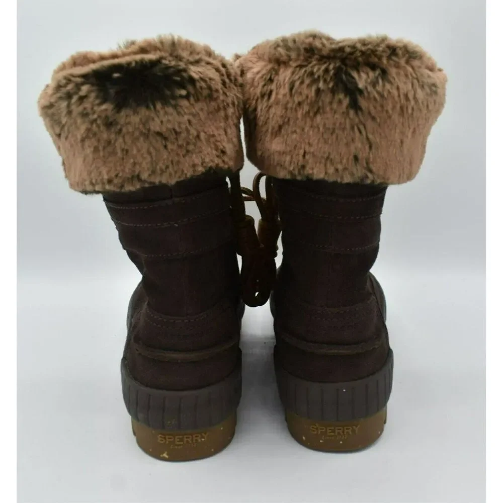 Sperry Womens Size 8 Torrent Lace Up Brown Waterproof‎ Winter Boots STS86833